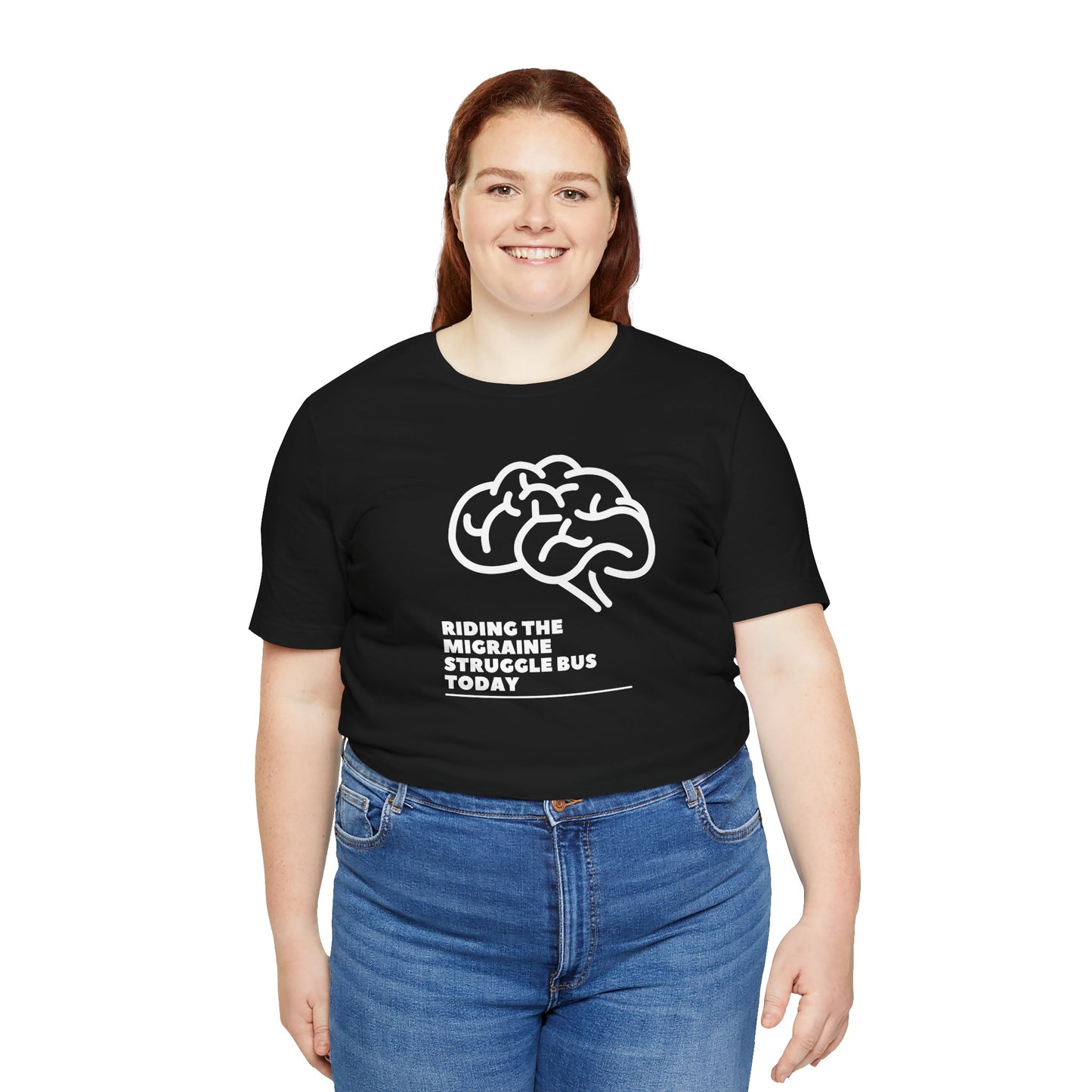 Unisex Migraine Day Invisible Illness Warrior Riding The Struggle Bus Tshirt