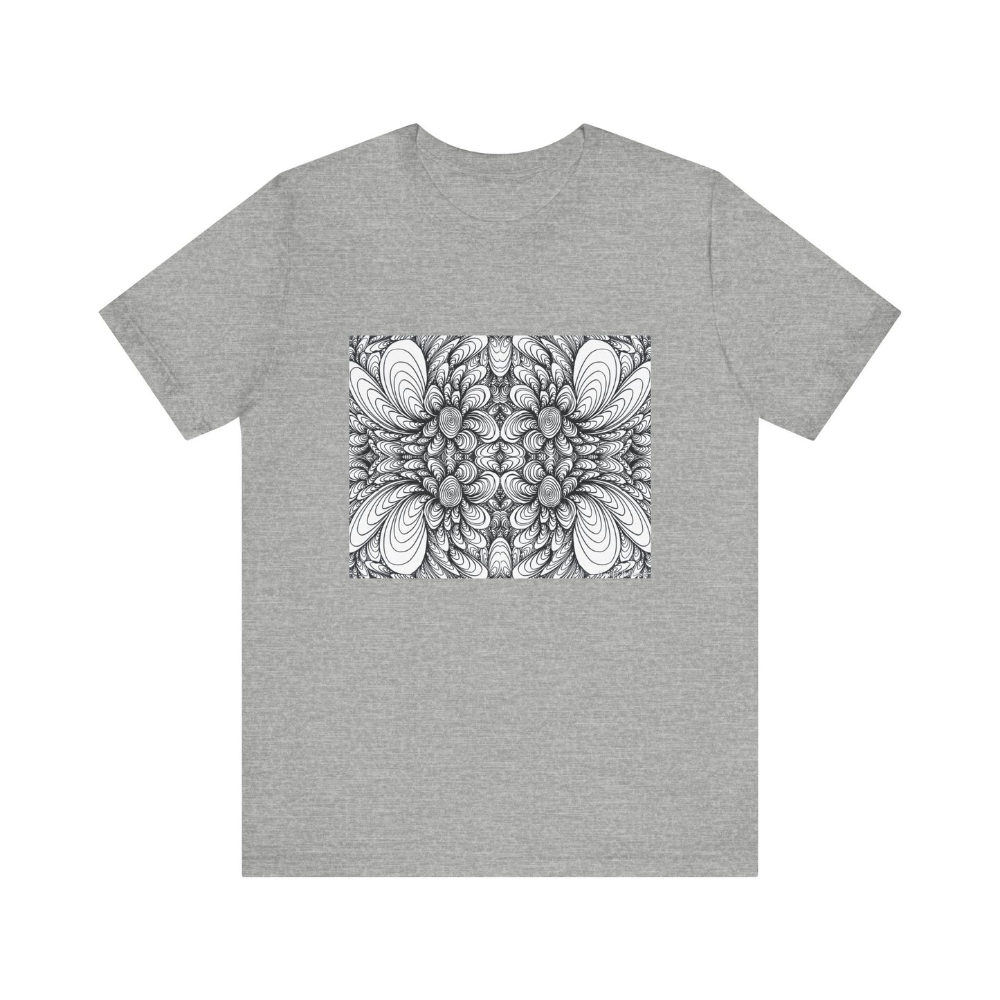 Unisex Original Line Art T-Shirt -Blooms