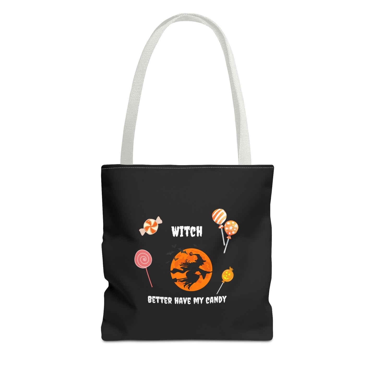 Halloween Tote Bag Gift for Spooky Season Trick or Treating Candy Bag Fall Themed Reusable Lunch Tote