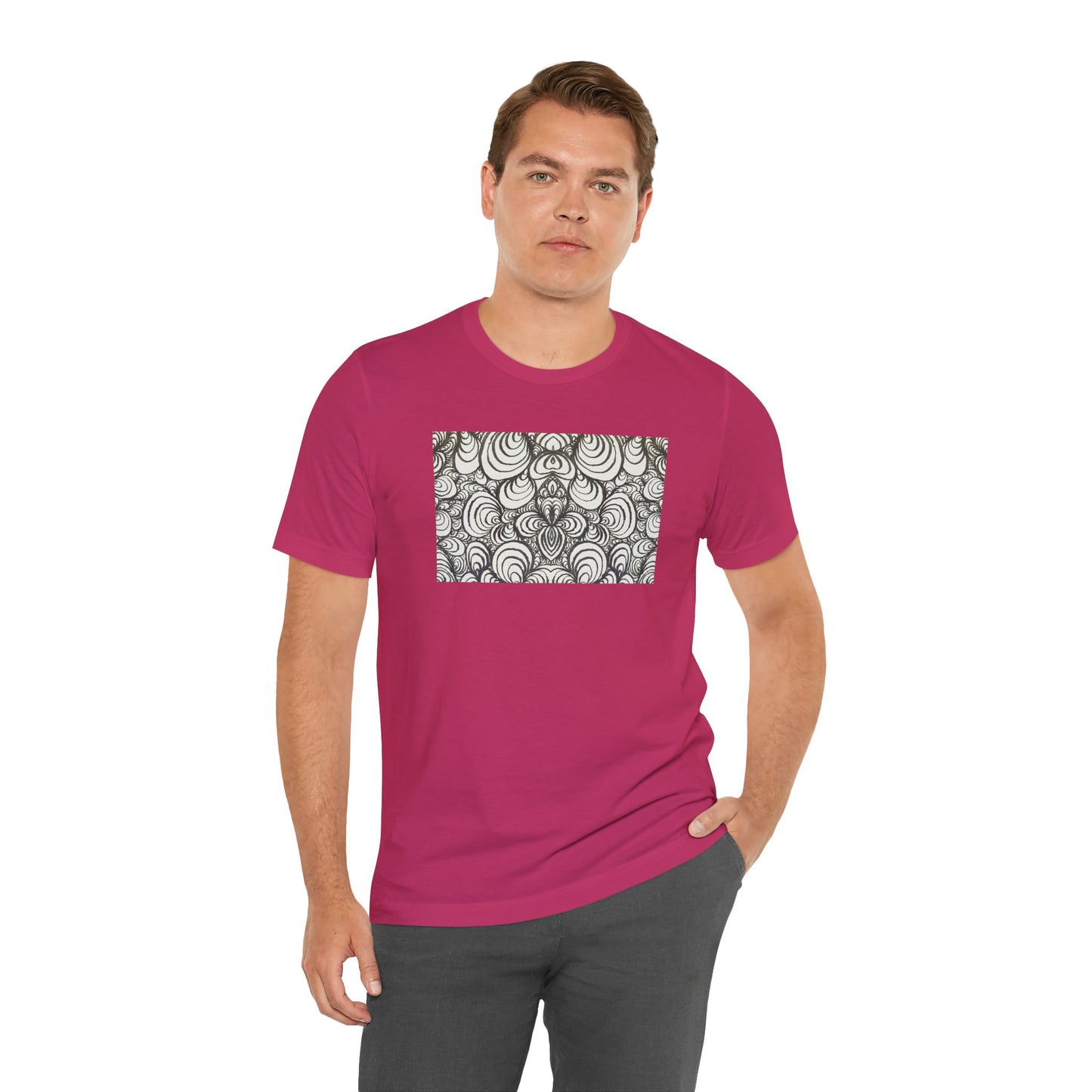 Unisex Original Line Art T-Shirt - Puzzle Panels 1