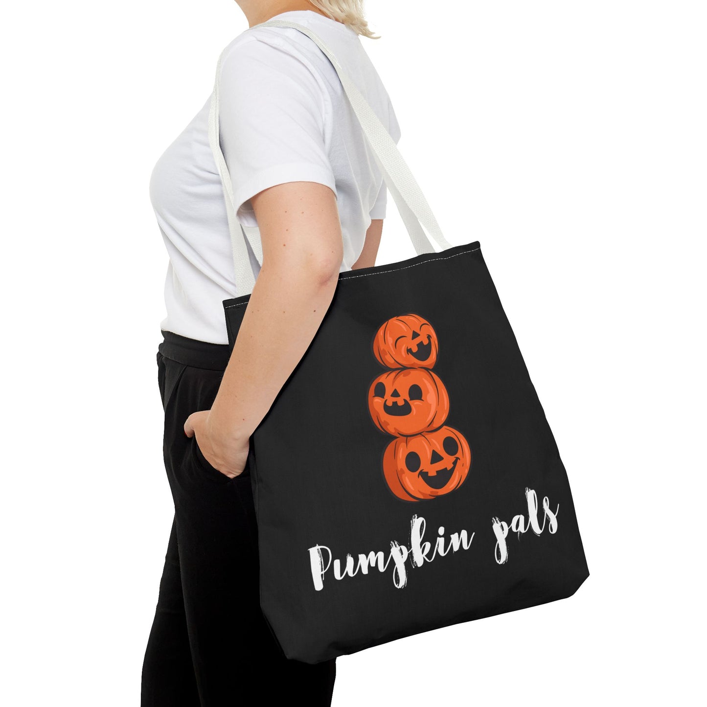 Halloween Tote Bag Gift for Spooky Season Trick or Treating Candy Bag Fall Themed Reusable Lunch Tote