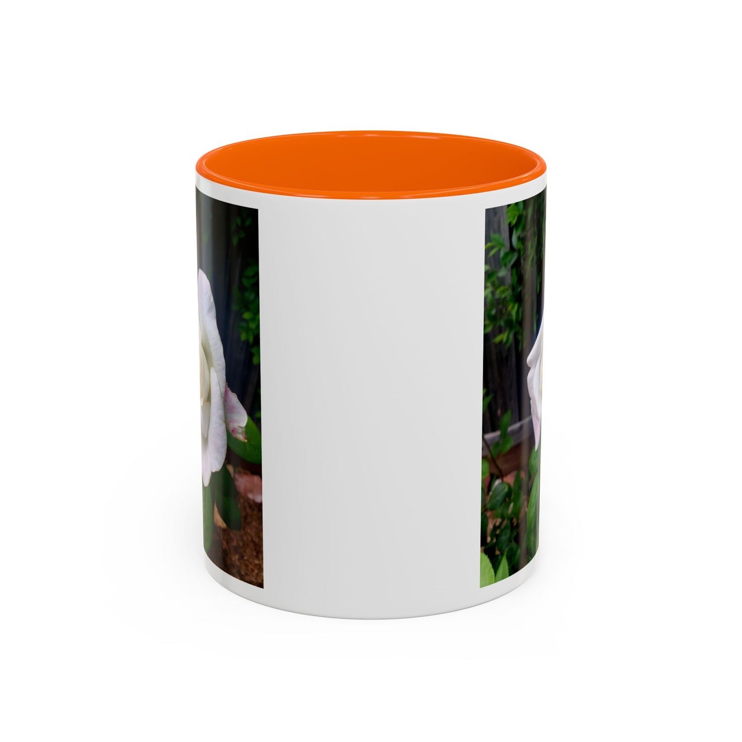 11oz/15oz Garden Themed White Sugar Moon Hybrid Tea Roses Coffee Mug