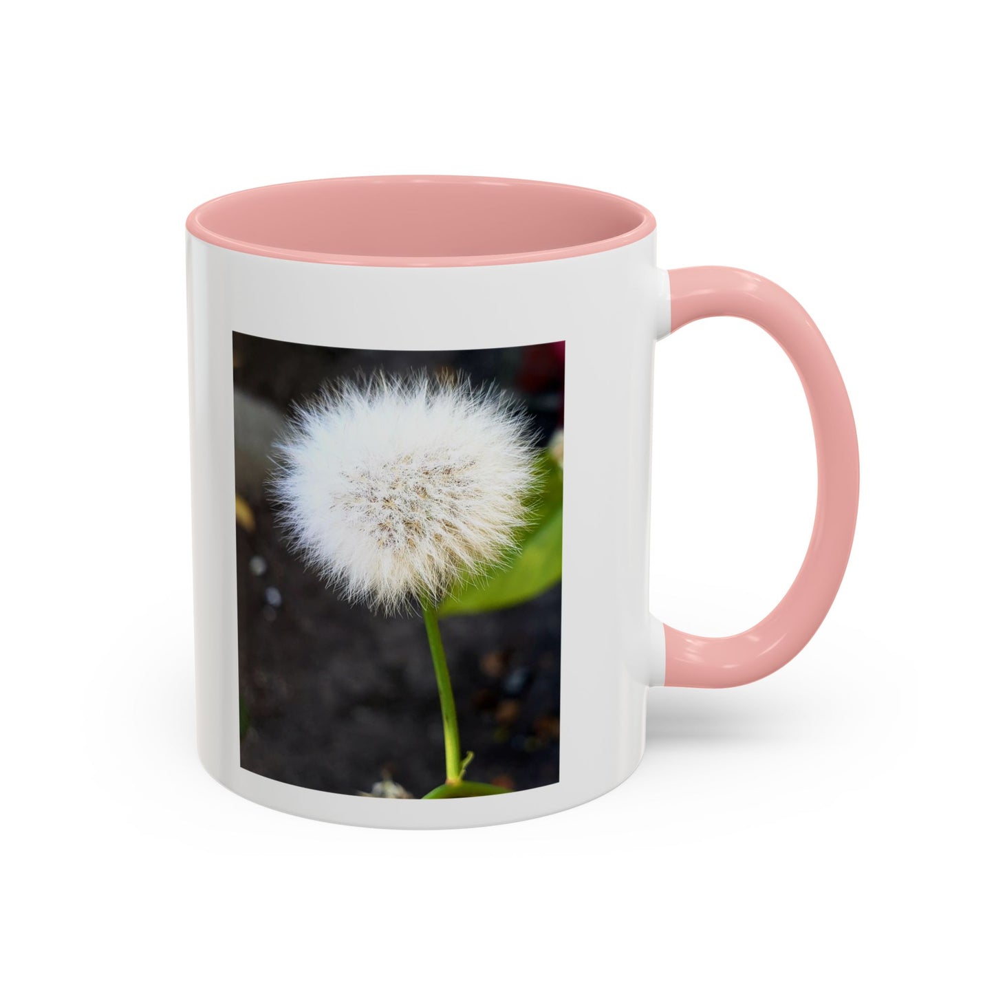 11oz. Garden Themed Dandelion Two Tone Coffee Mug