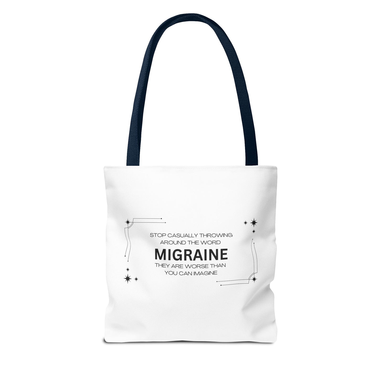 Unisex Migraine Day Invisible Illness Warrior Tote Bag