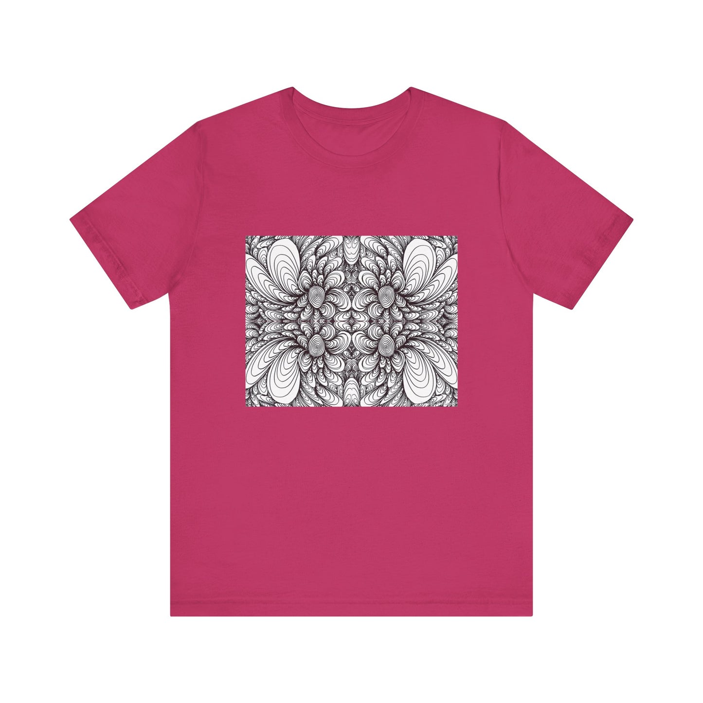 Unisex Original Line Art T-Shirt -Blooms