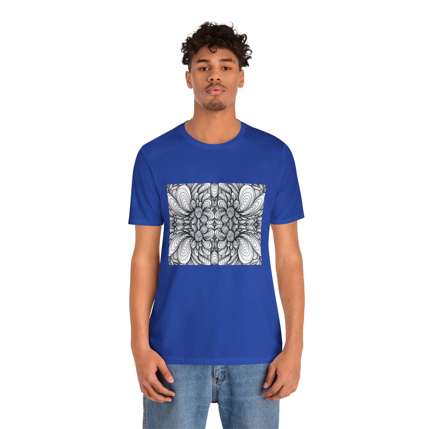 Unisex Original Line Art T-Shirt -Blooms