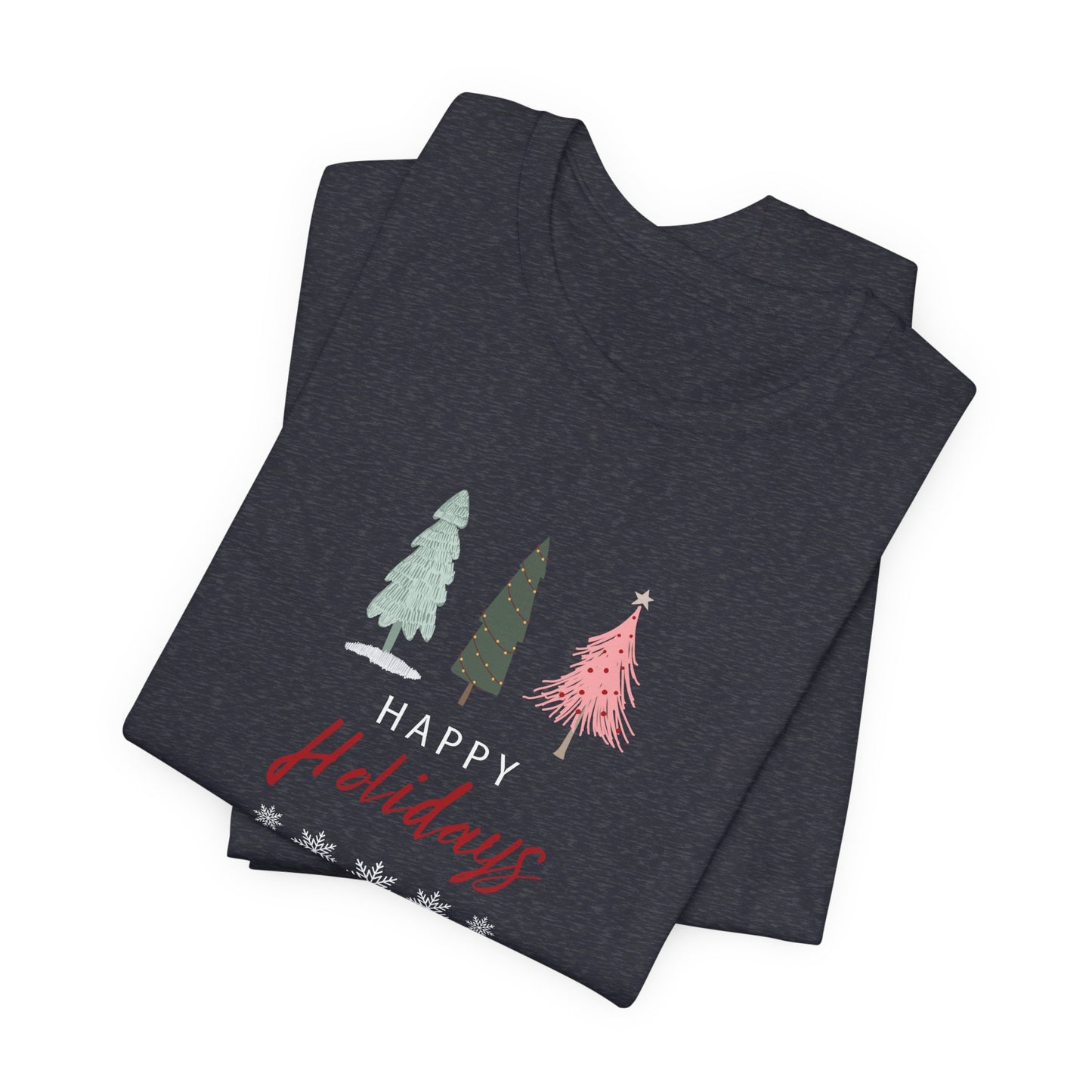 Unisex Jersey Short Sleeve Happy Holidays Seasons Greetings Fall T-Shirt