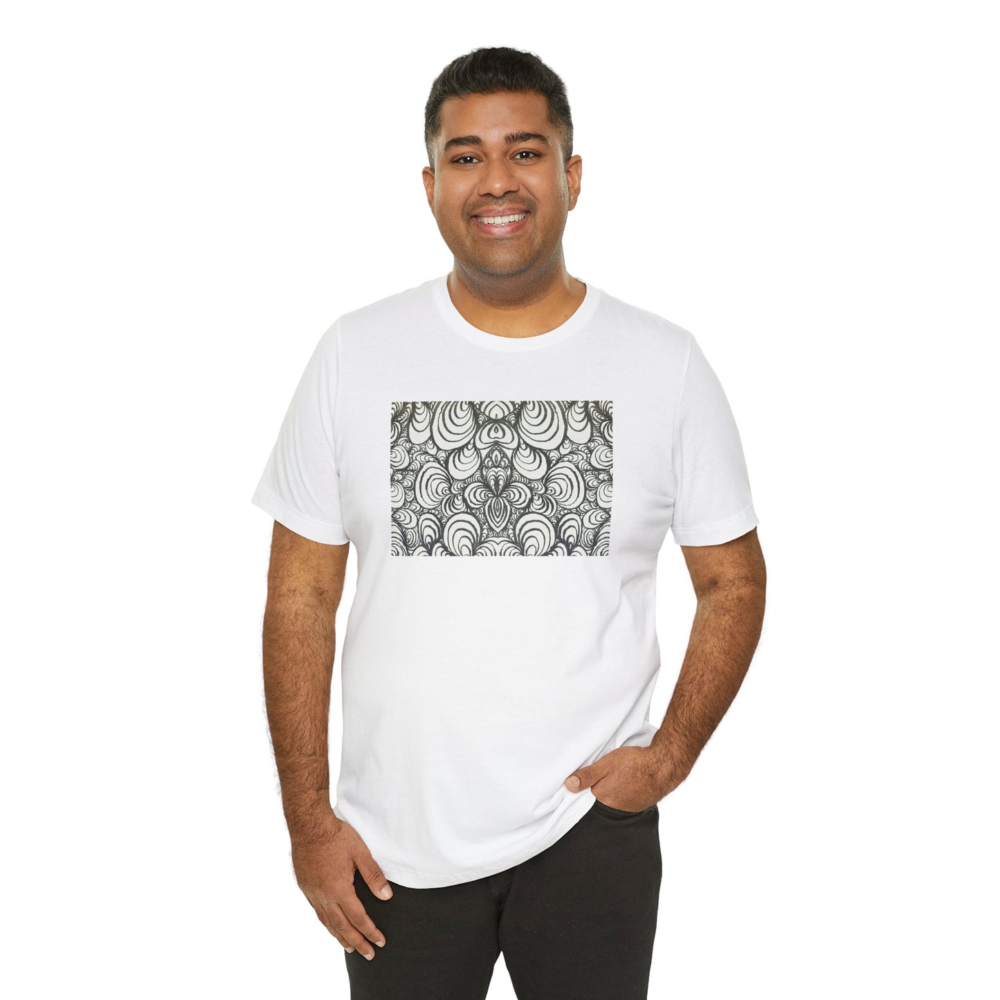 Unisex Original Line Art T-Shirt - Puzzle Panels 1