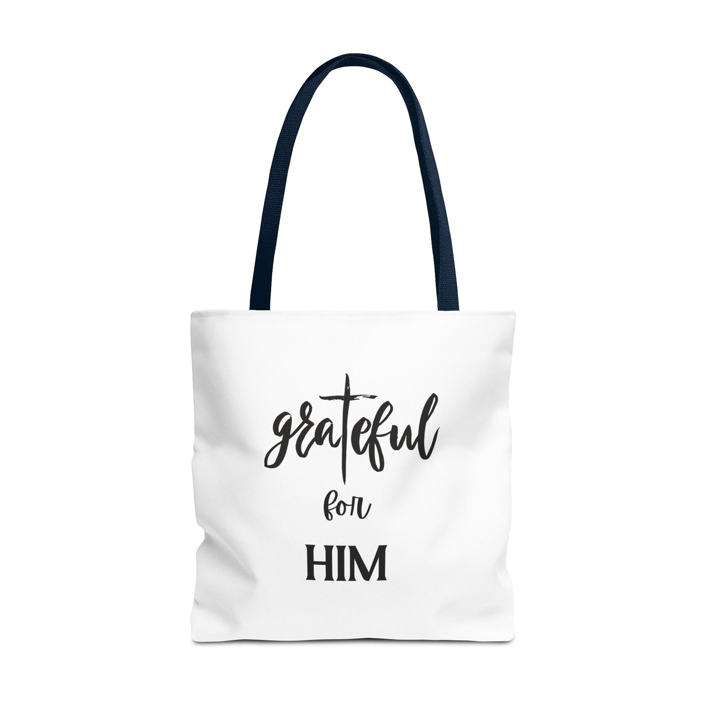 Unisex GraTeful For Him Faith Bible Study Reusable Lunch Bag Everyday Carry Tote Bag