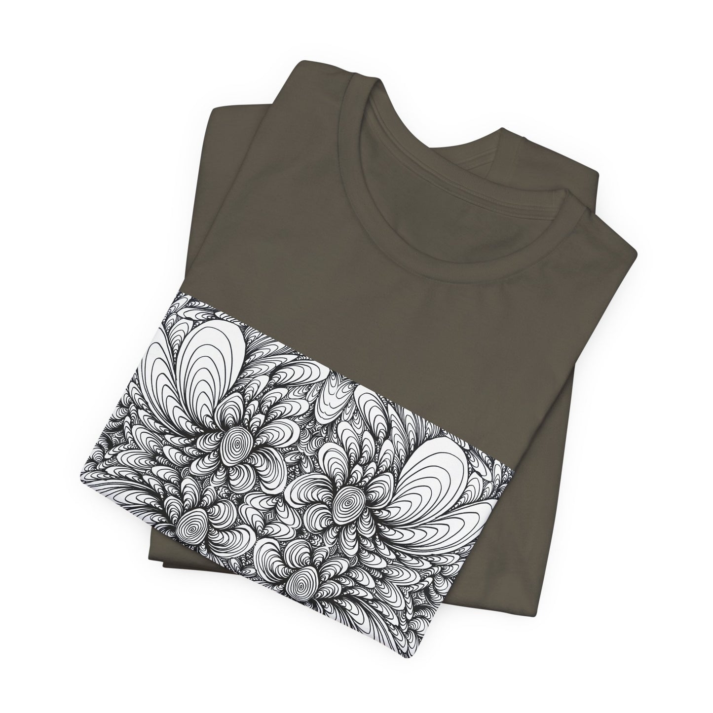 Unisex Original Line Art T-Shirt -Blooms