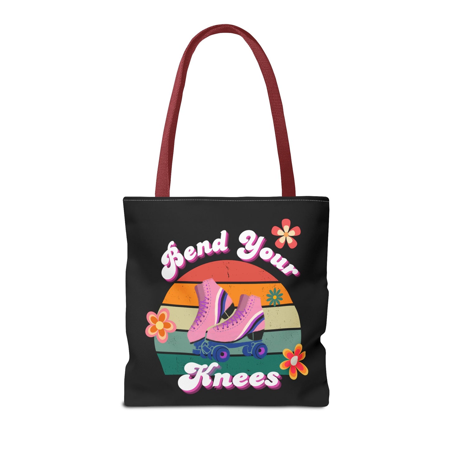 Unisex Retro Vibes Bend Your Knees Skate Day Tote Bag