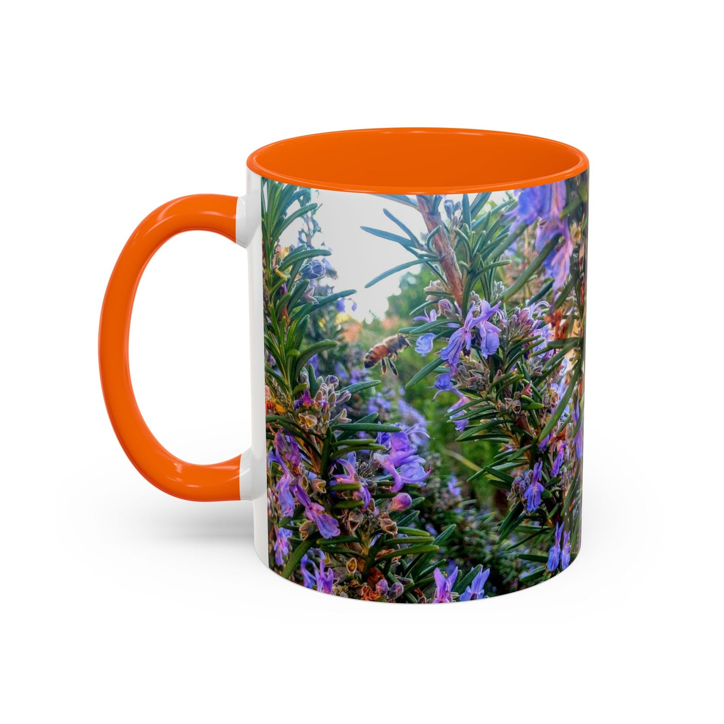 11oz/15oz Garden Themed Rosemary and Bee Pollinator Coffee Mug