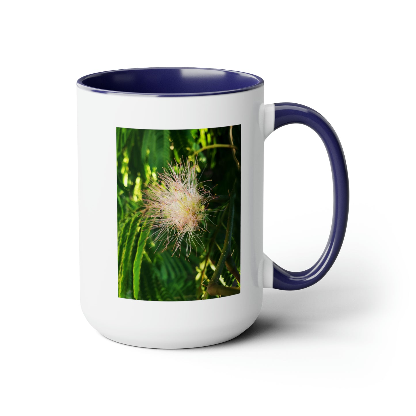 15oz. Garden Themed Coffee Mug, Coffee Club Mug with Silk Blossom