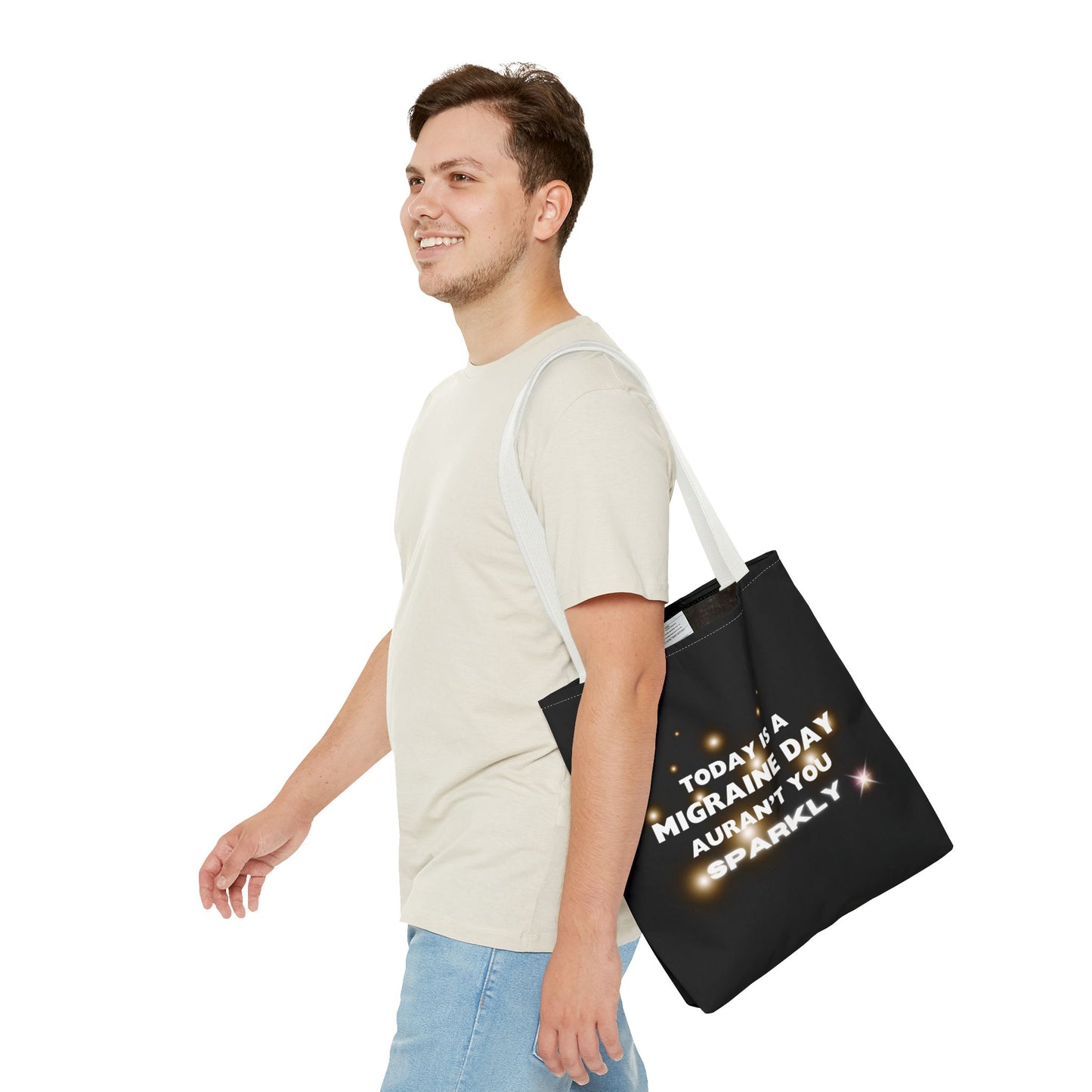 Unisex Migraine Day Invisible Illness Warrior Tote Bag