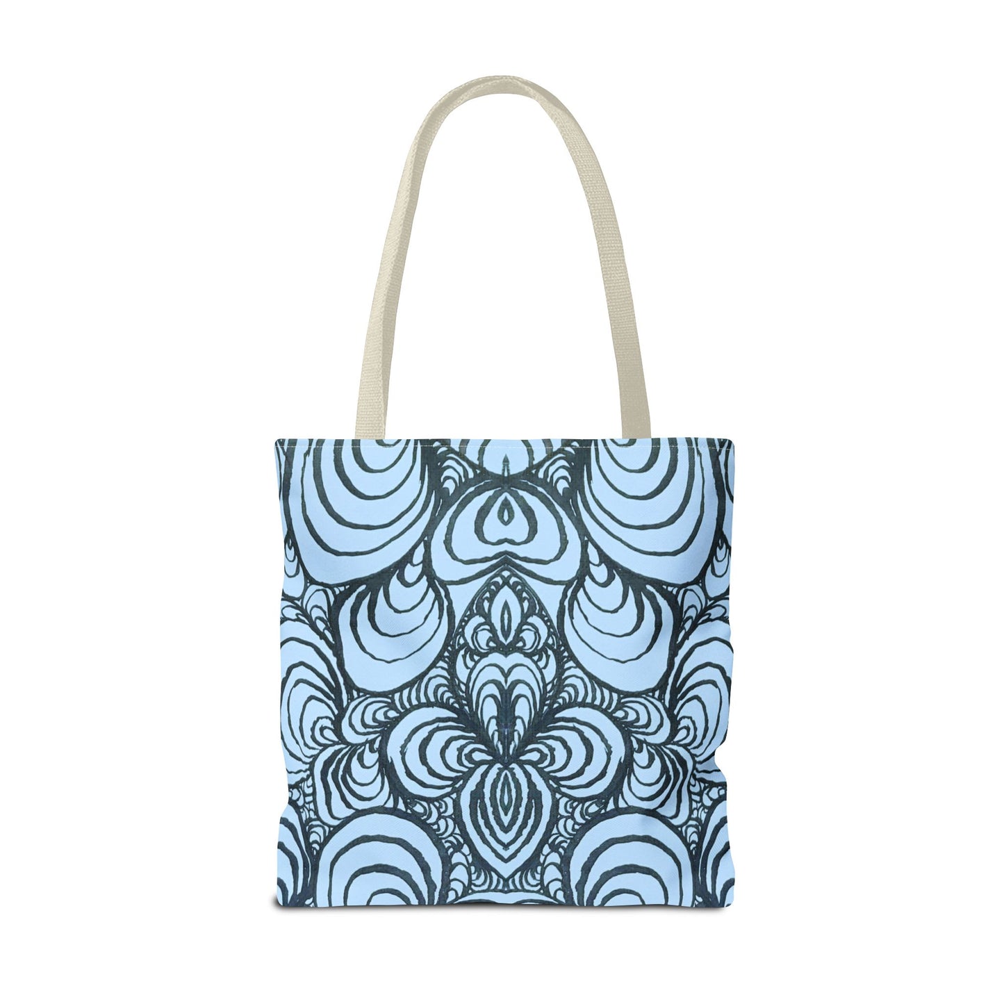 Unisex Original Line Art - All Over Print Tote Bag - Puzzle Panels 1 Color Pop Polar