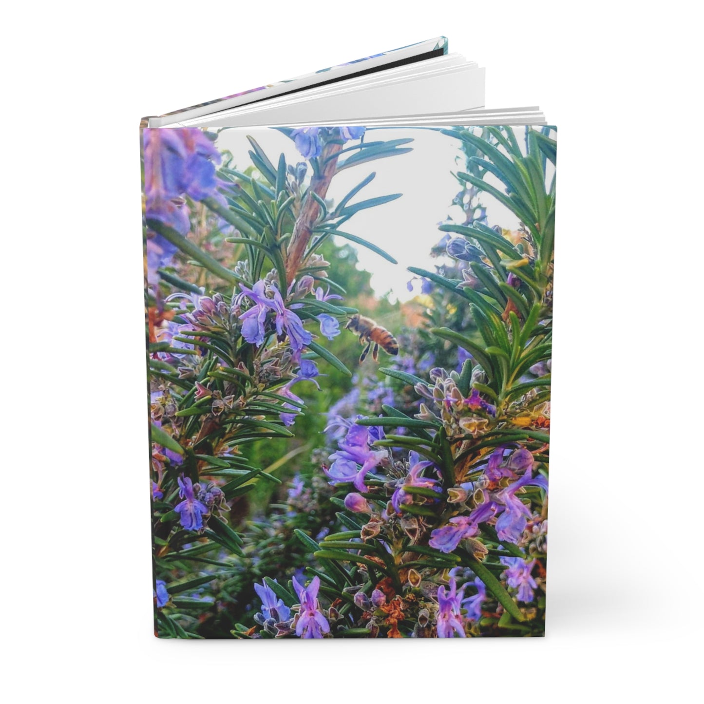 Hardcover Journal Matte Rosemary Bee Pollinator