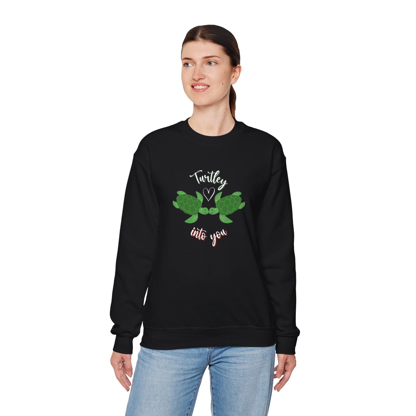Unisex Cute Turtle Lover Turtley Into You Sweatshirt