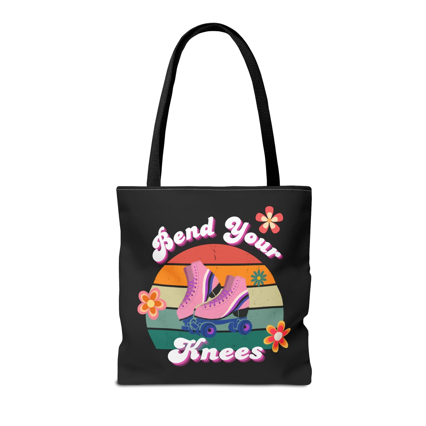Unisex Retro Vibes Bend Your Knees Skate Day Tote Bag