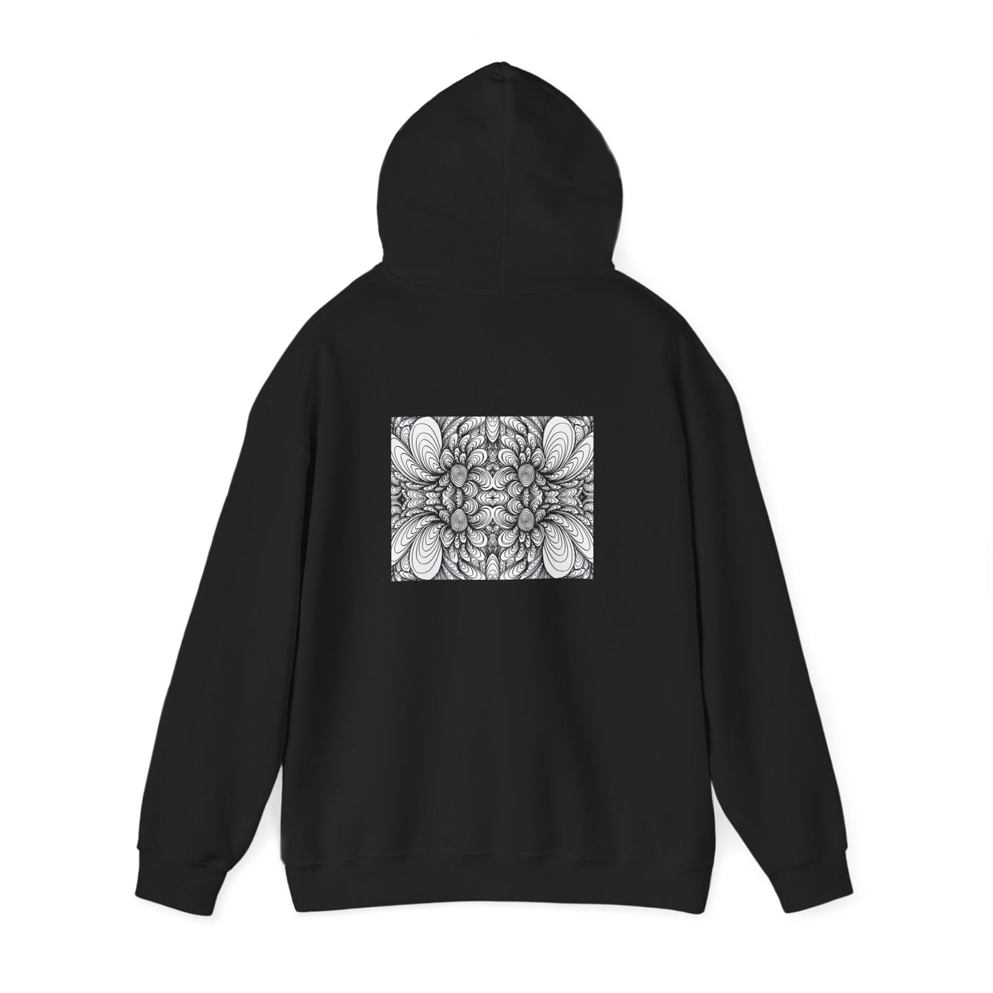 Unisex Heavy Blend™ Original Minimalist Healing Line Art Hooded Sweatshirt - Blooms