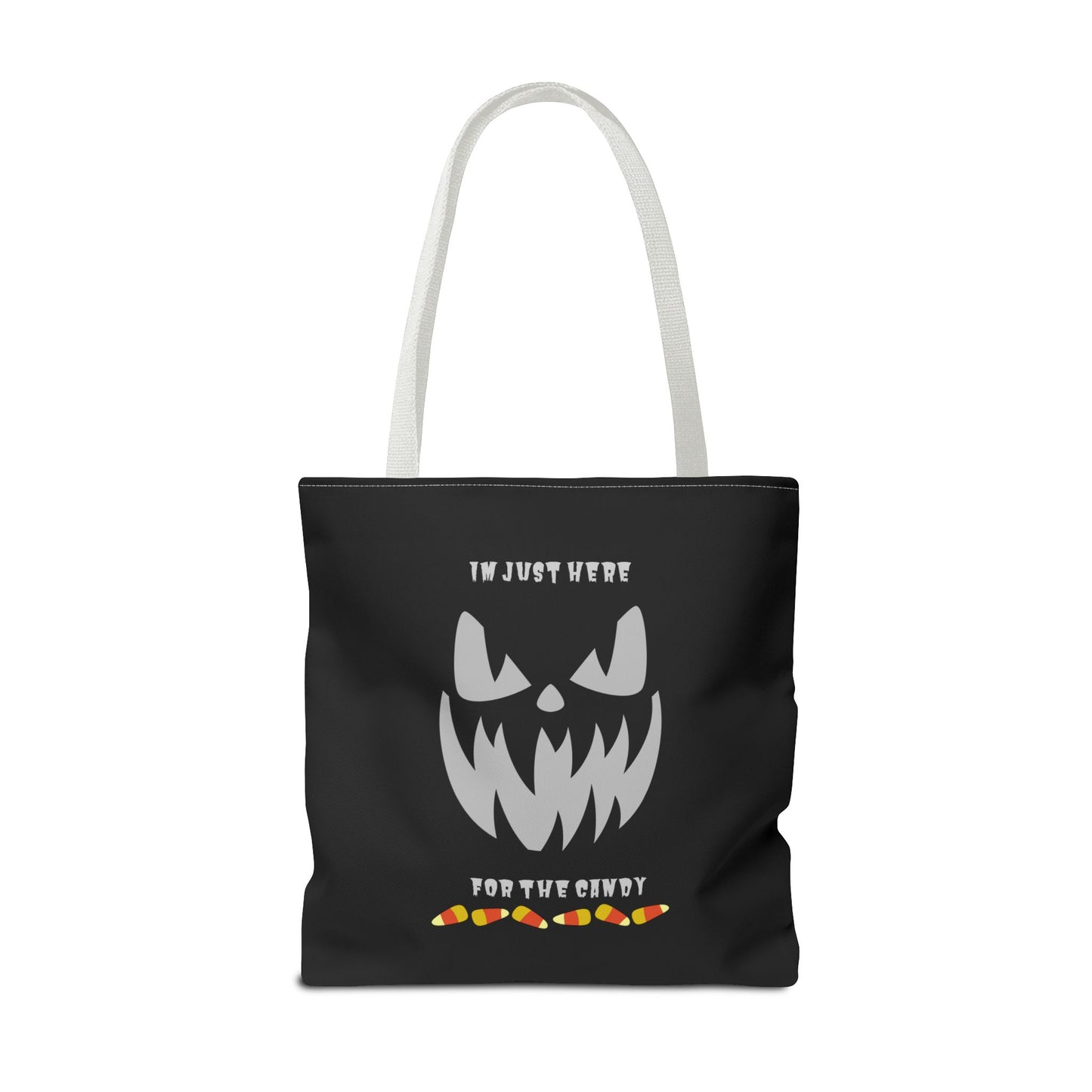 Halloween Candy Corn Scary Face Gift Spooky Season Trick or Treating Fall Candy Bag Reusable Lunch Bag