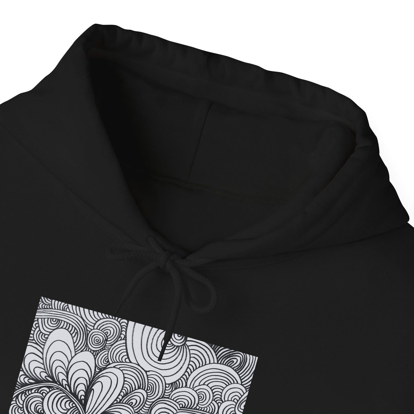 Unisex Heavy Blend™ Original Art Hooded Sweatshirt - Apricots Noir Mirage