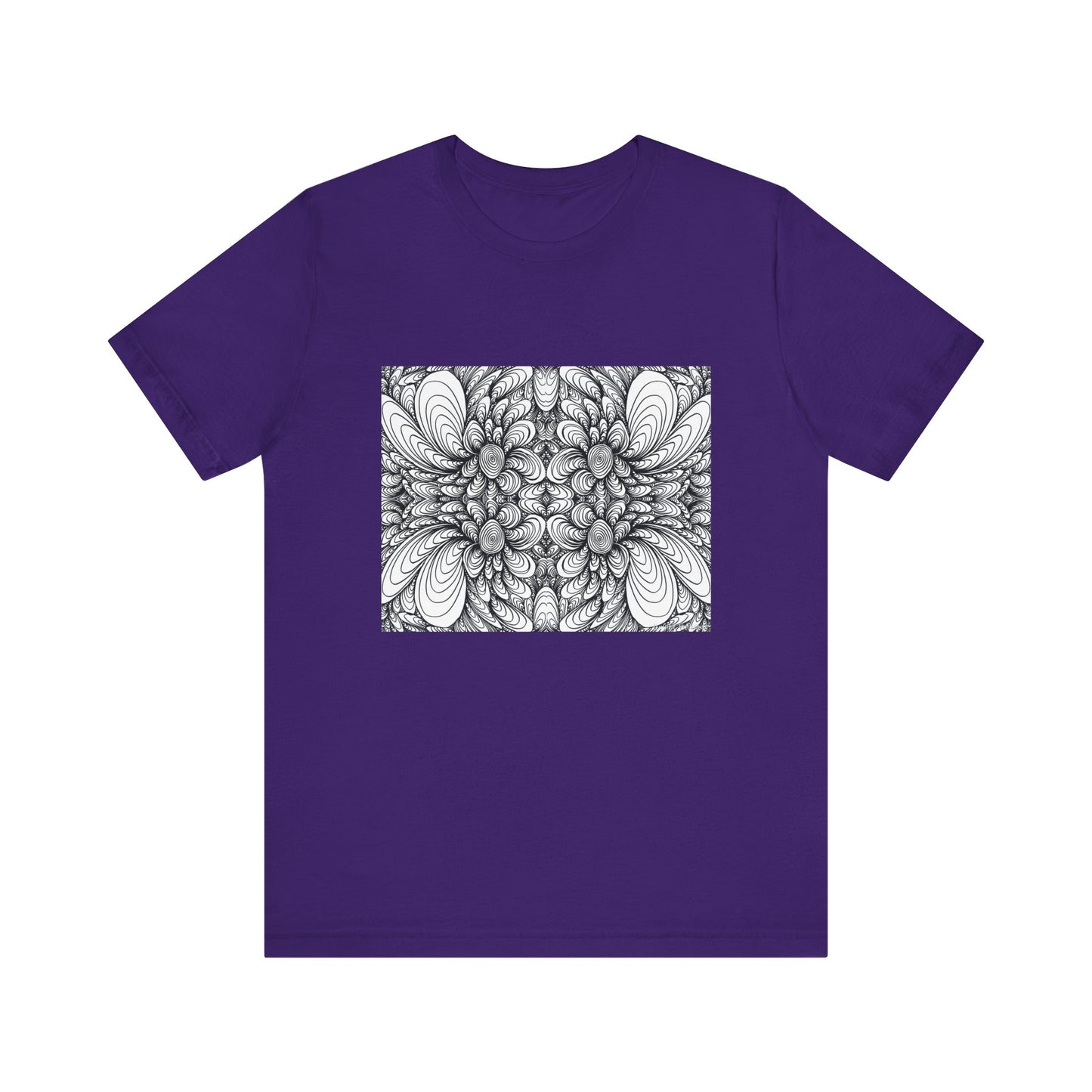 Unisex Original Line Art T-Shirt -Blooms