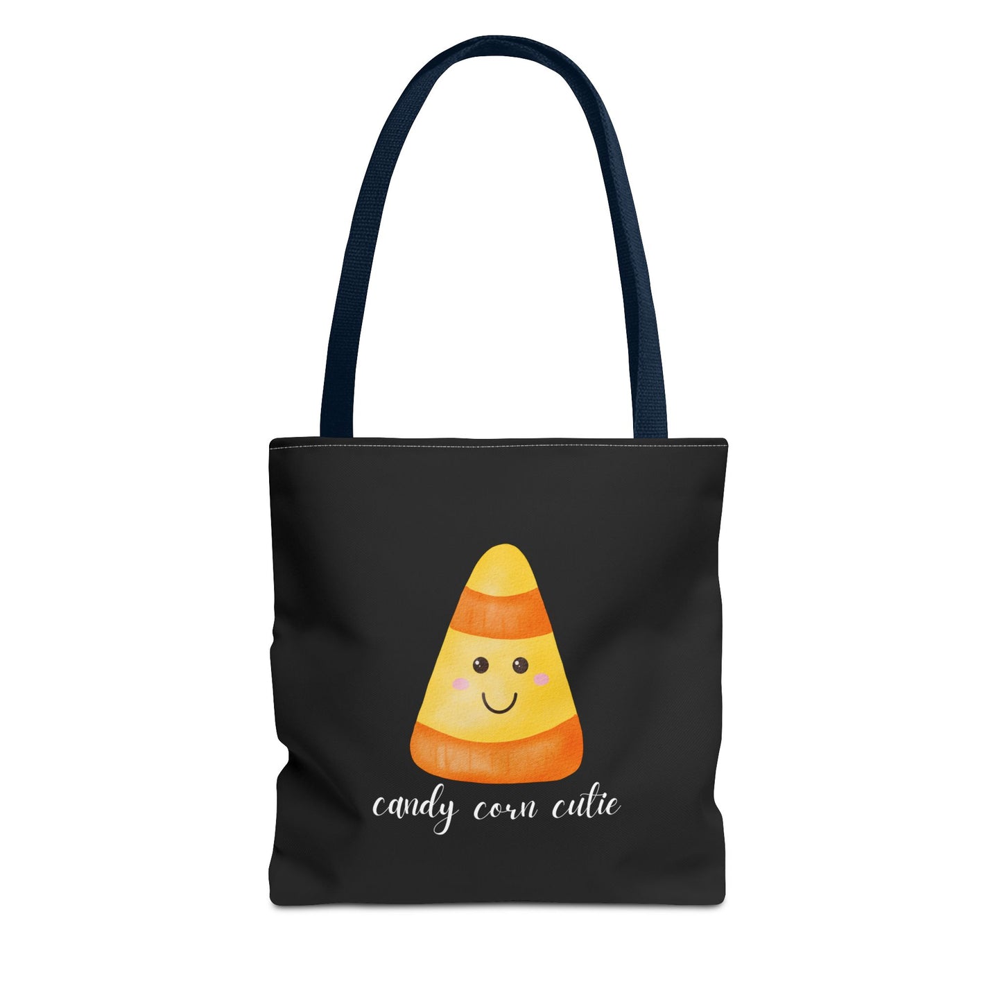 Cute Candy Corn Halloween Tote Bag Spooky Season Tote Trick or Treating Candy Bag Fall Themed Reusable Lunch Tote