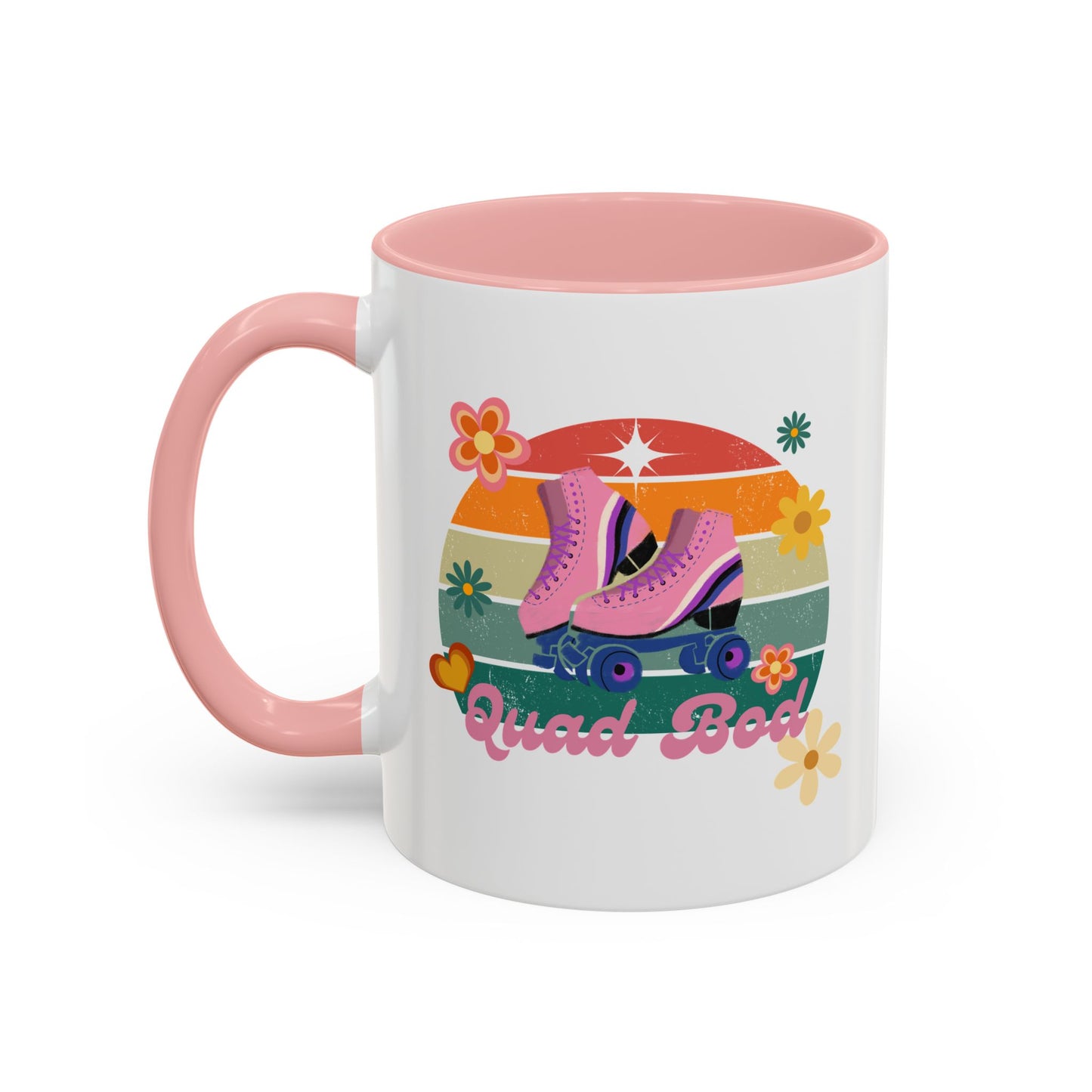 11oz Retro Vibes Roller Skate Coffee Mug Gift Idea For Skaters Roller Rink Mug Cool Skater Mug Quad Bod Skate Gear Roller Skating Coffee Mug