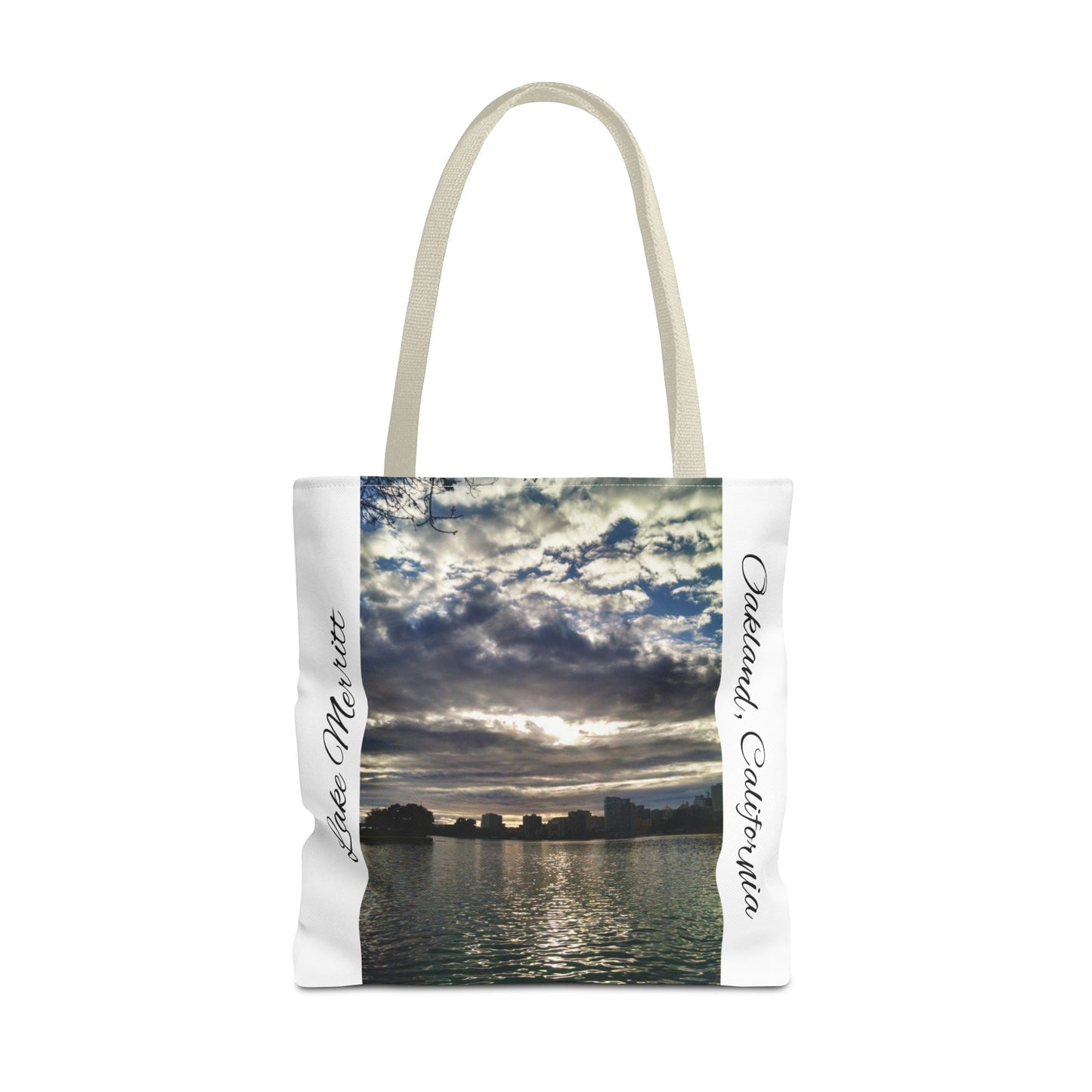 Unisex Travel Tote Lake Merritt Scenic View Oakland California Bay Area Keepsake Reusable Grocery Tote Yoga Bag Traveler Gift Scenic View