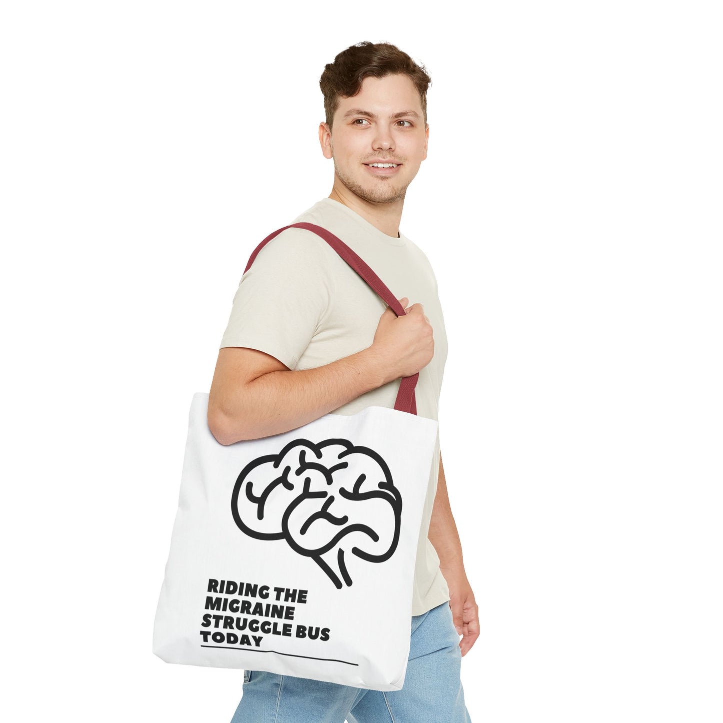 Unisex Migraine Day Invisible Illness Warrior Tote Bag