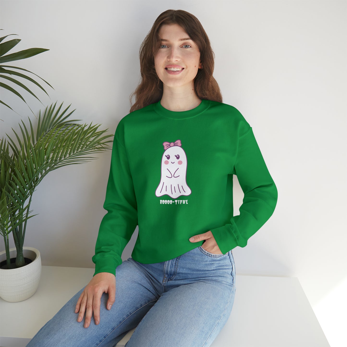 Unisex Cute Ghost Boooo-Tiful Fall Sweatshirt