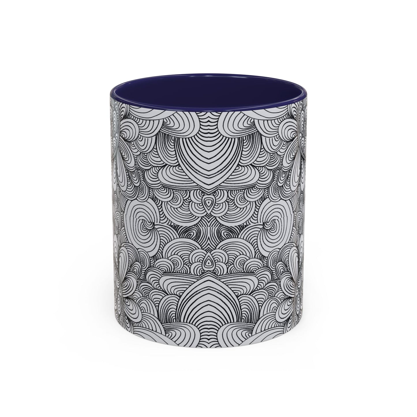 11oz/15oz Original Line Art Coffee Mug - Apricots Noir Mirage