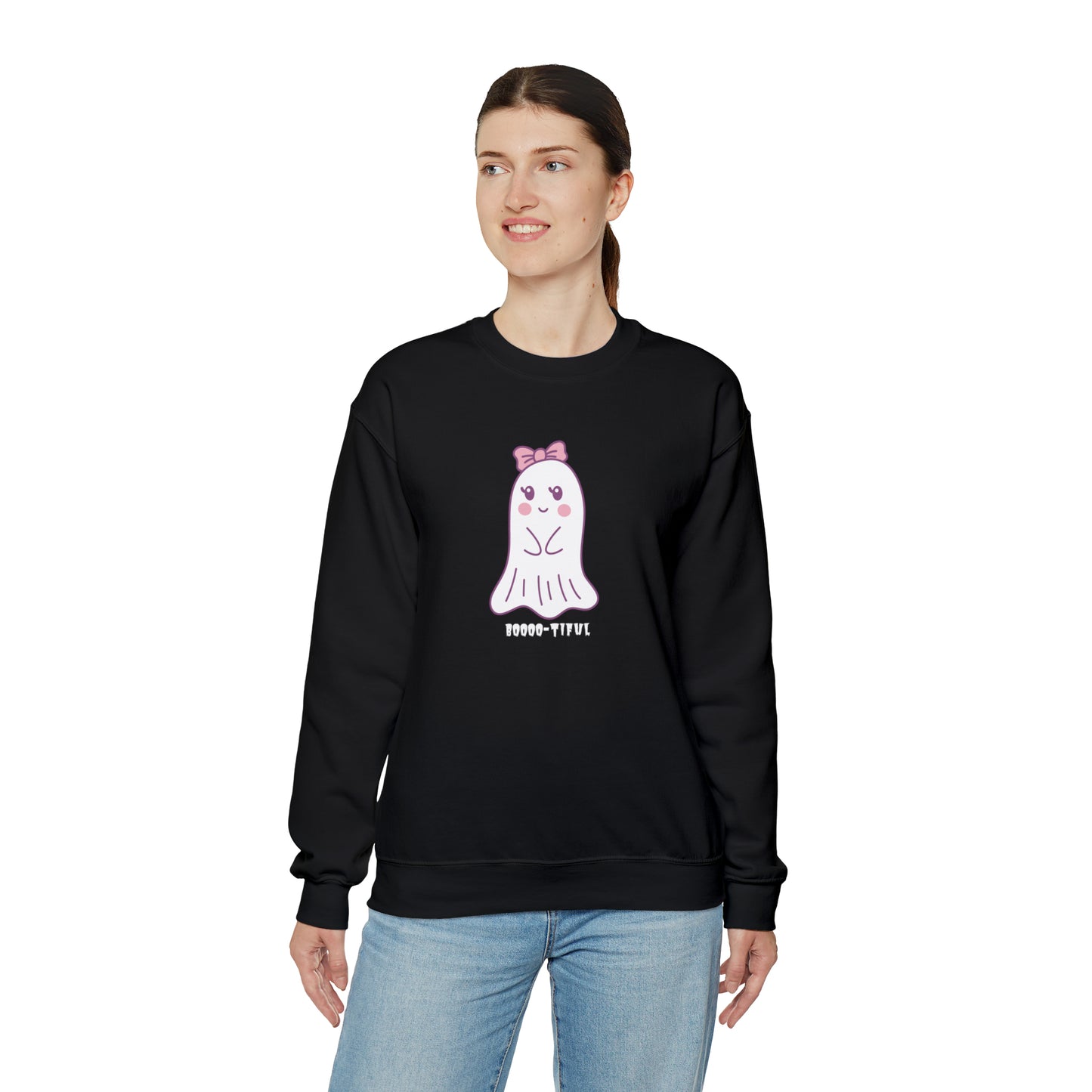 Unisex Cute Ghost Boooo-Tiful Fall Sweatshirt