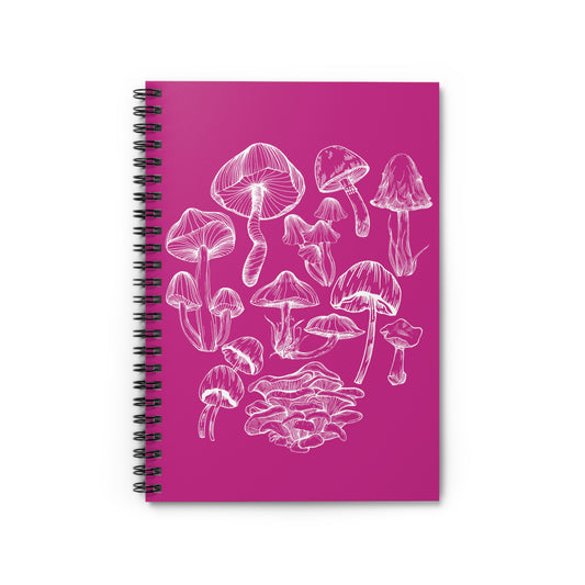 Mushroom Lover Fungi Print Toadstool Spiral Notebook