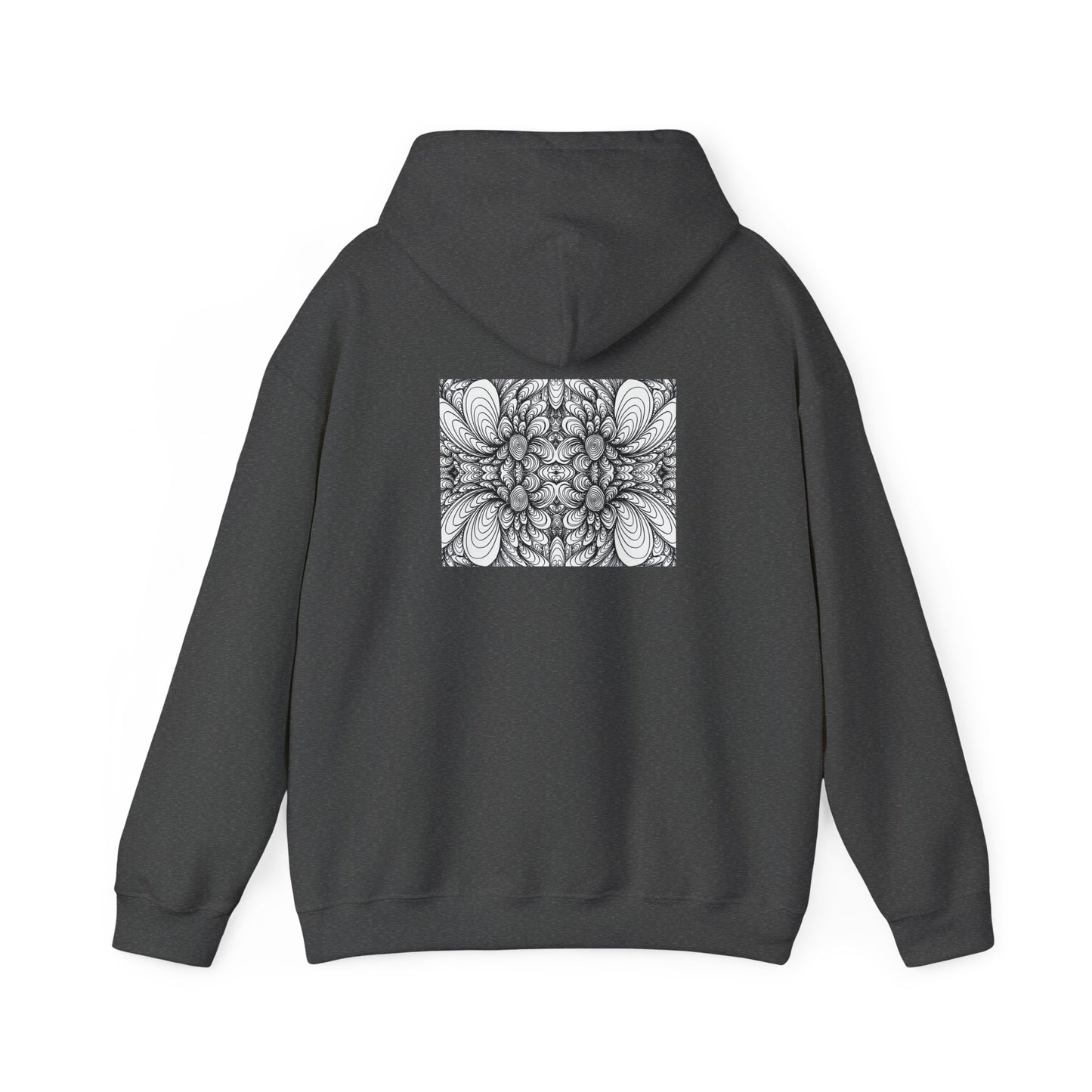Unisex Heavy Blend™ Original Minimalist Healing Line Art Hooded Sweatshirt - Blooms
