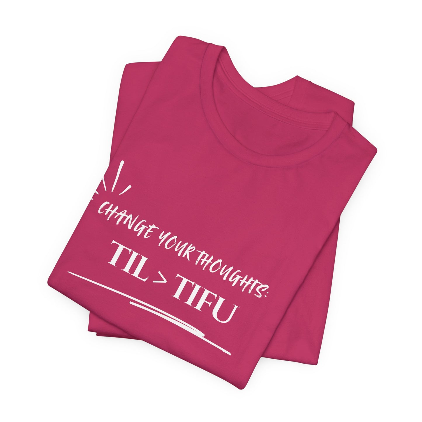 Unisex Self Love Positive Self Talk and Thoughts Mental Health Awareness and Positivity T-Shirt TIL>TIFU