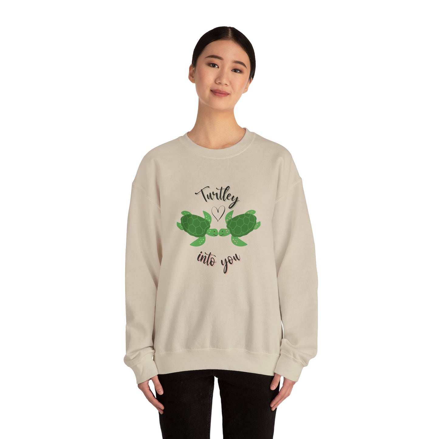 Unisex Cute Turtle Lover Turtley Into You Sweatshirt