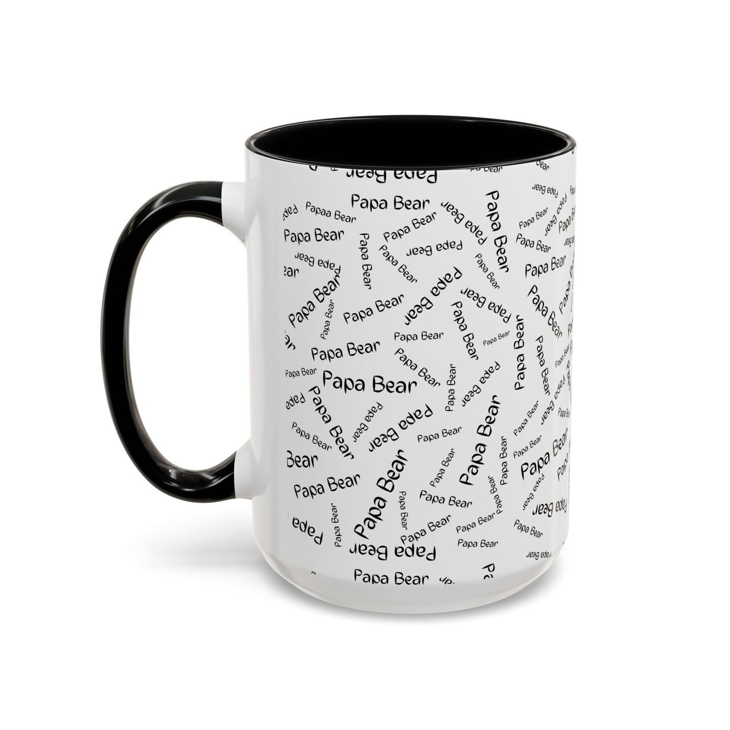 11oz/15oz Papa Bear Word Scramble Coffee Mug
