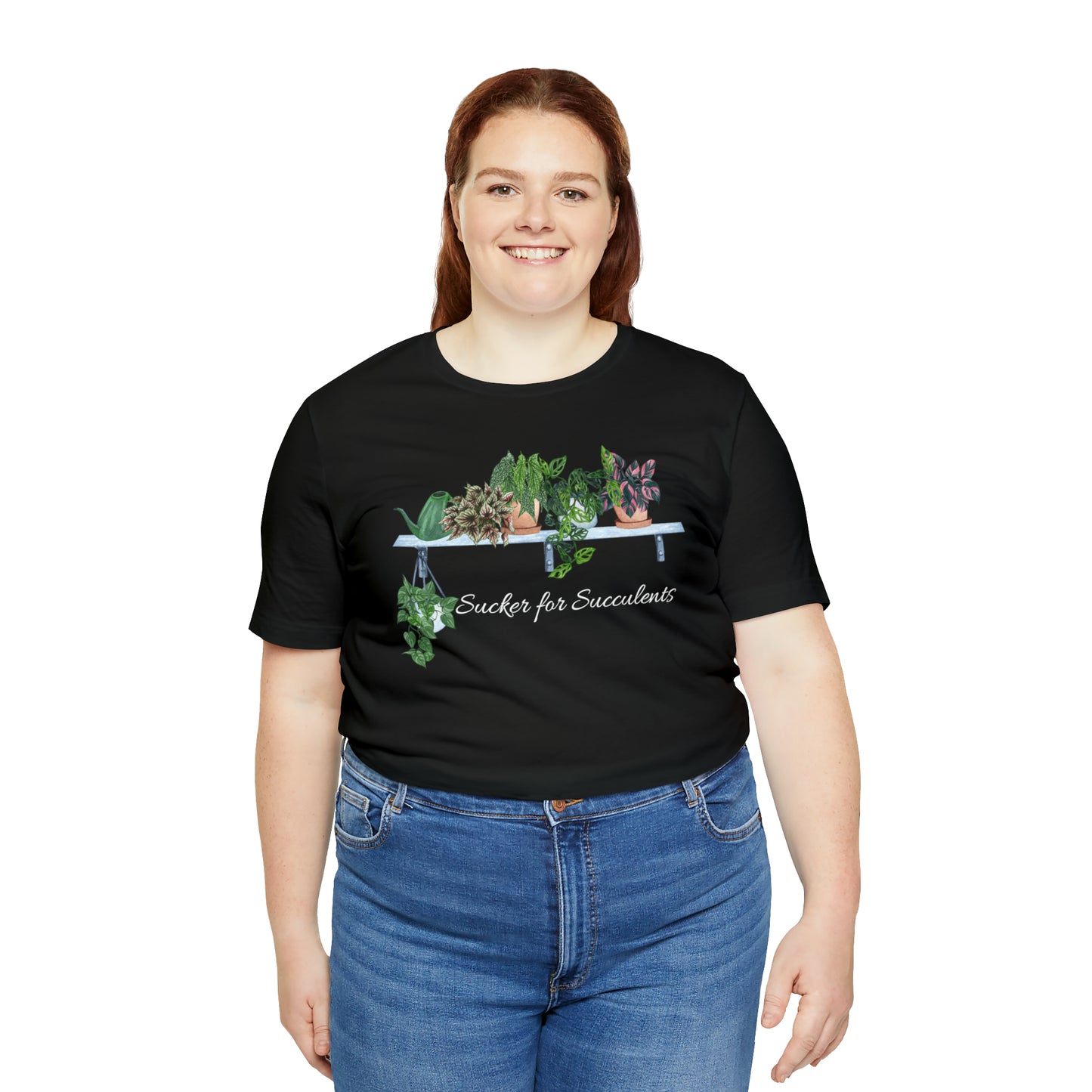 Unisex Gardening Themed T-Shirt Sucker for Succulents