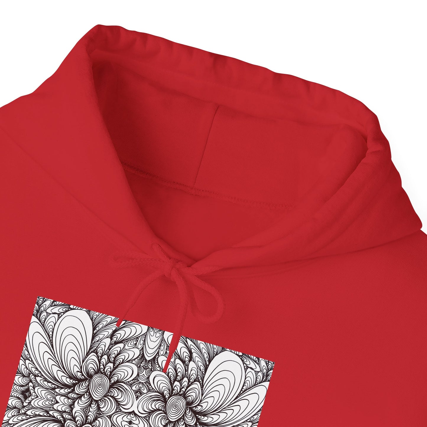 Unisex Heavy Blend™ Original Minimalist Healing Line Art Hooded Sweatshirt - Blooms