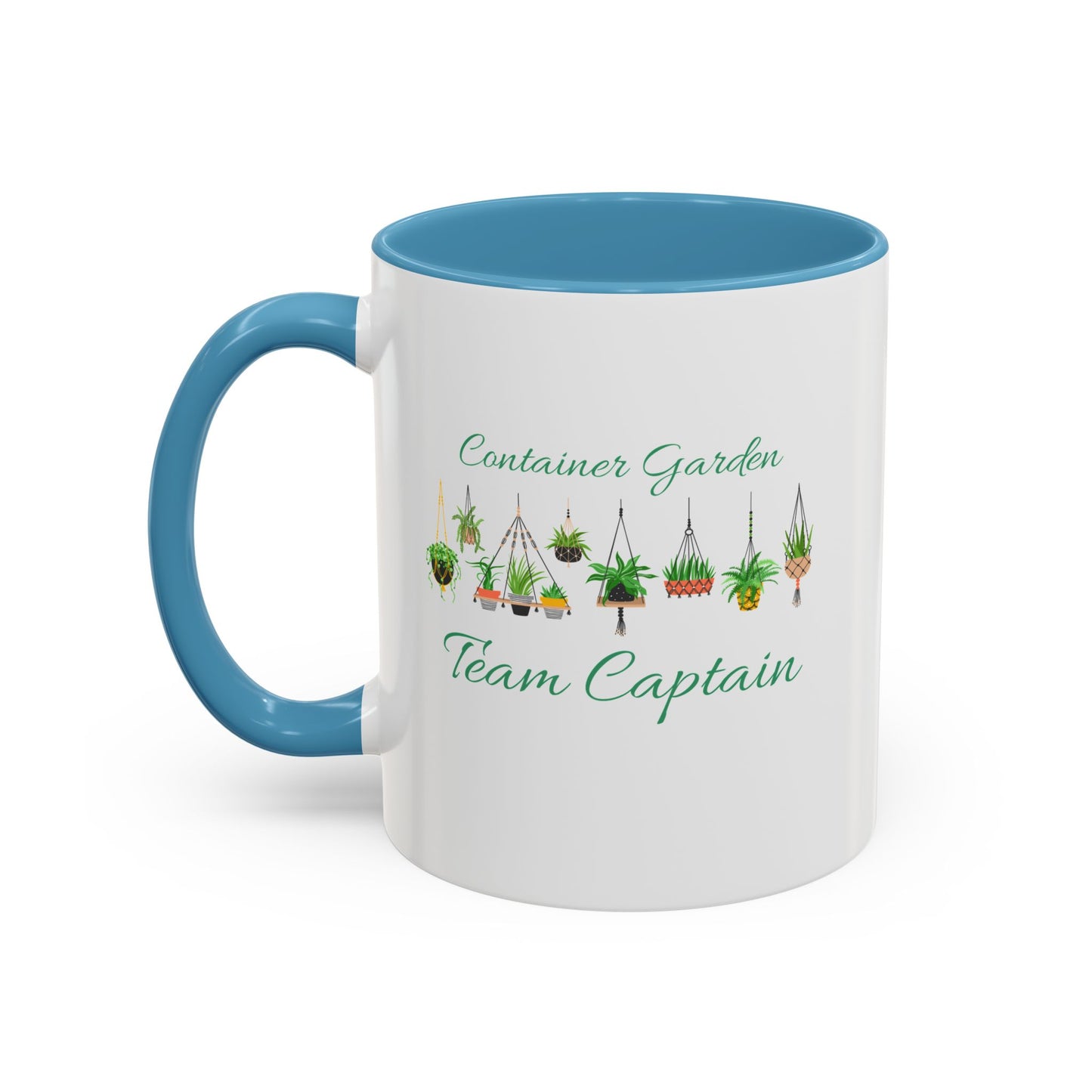 11oz Garden Themed Container Garden Team Captain Plant Parent Two Tone Coffee Mug