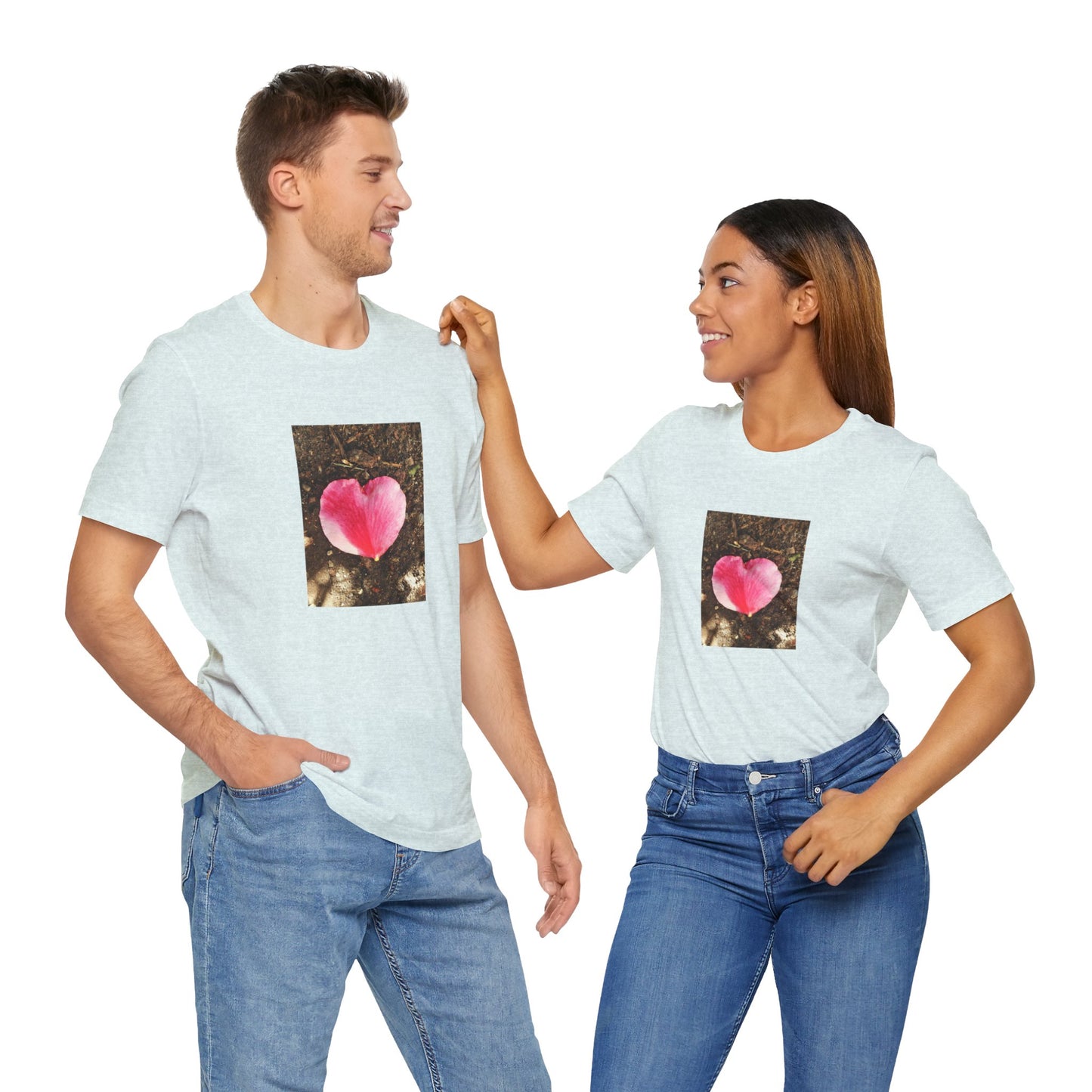 Unisex Jersey Short Sleeve Double Delight Rose Petal T-Shirt