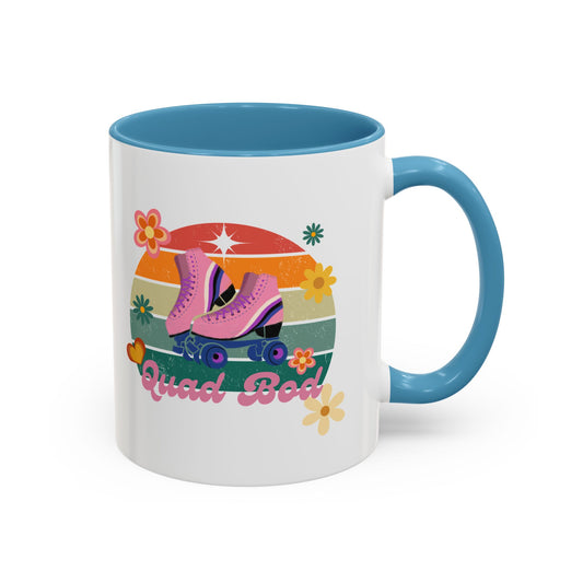 11oz Retro Vibes Roller Skate Coffee Mug Gift Idea For Skaters Roller Rink Mug Cool Skater Mug Quad Bod Skate Gear Roller Skating Coffee Mug