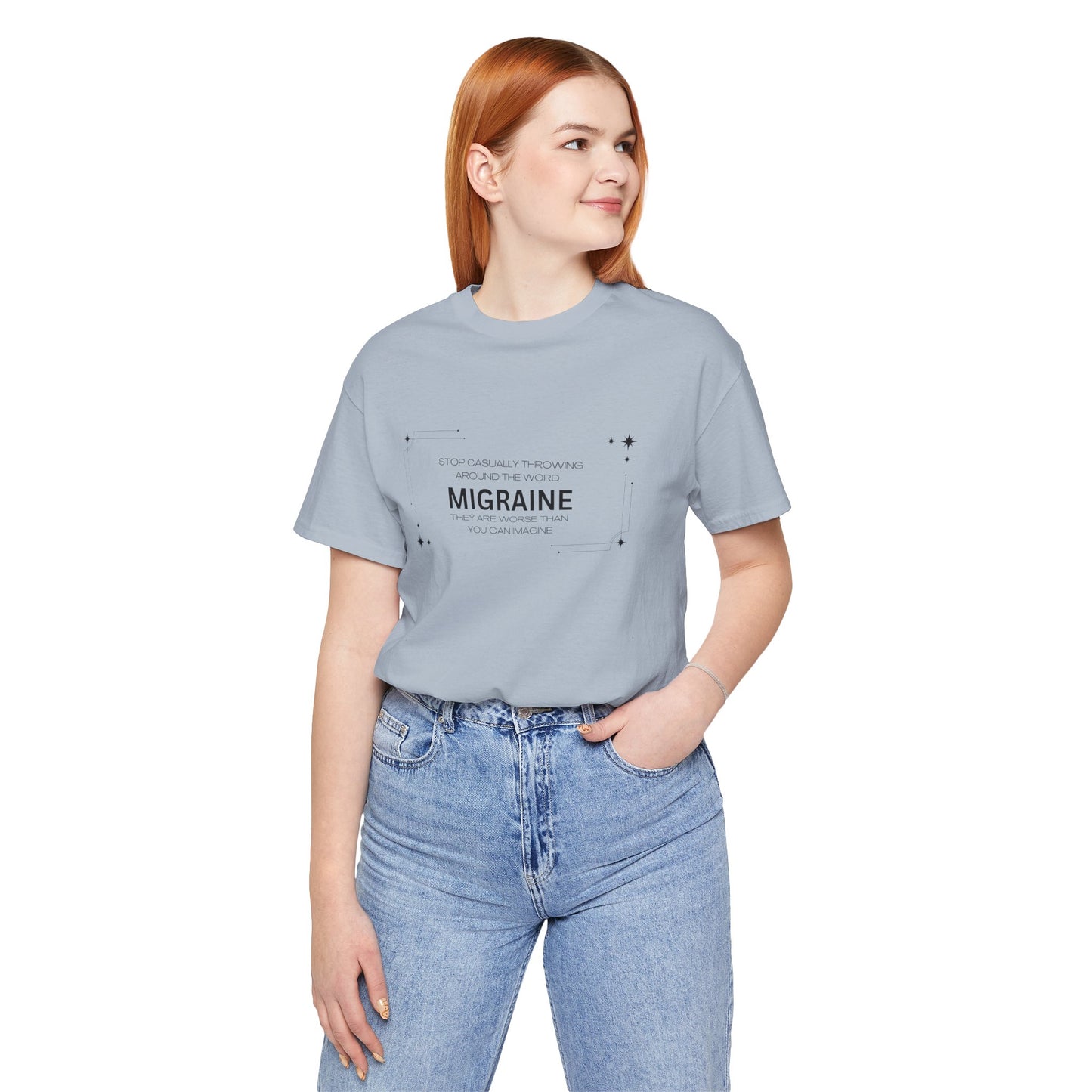 Unisex Migraine Day Invisible Illness Casual Migraine Warrior T-Shirt