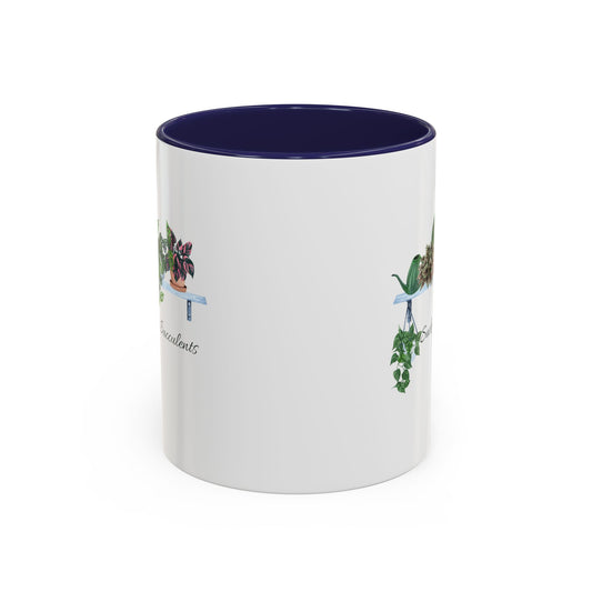 11oz/15oz Garden Themed Coffee Mug Sucker for Succulents