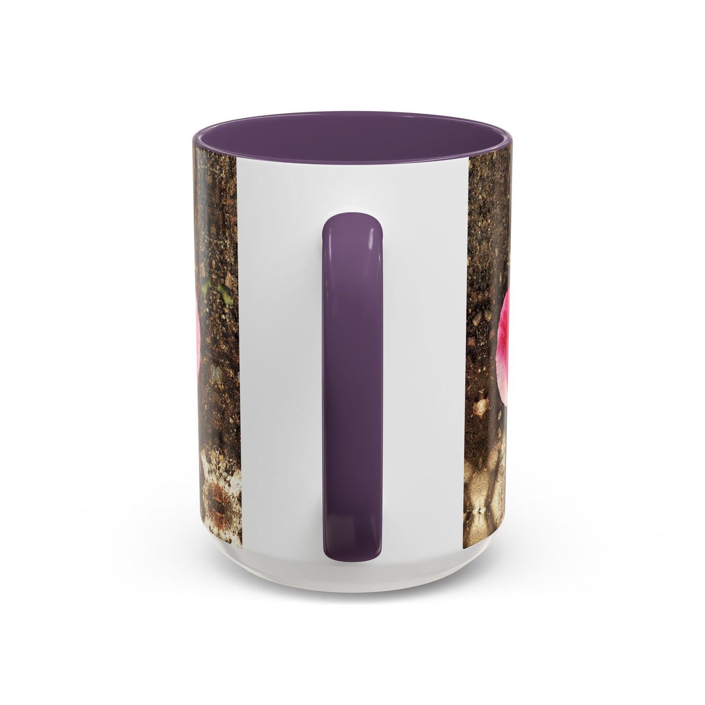 11oz/15oz Garden Themed Double Delight Heart Shaped Rose Petal Coffee Mug