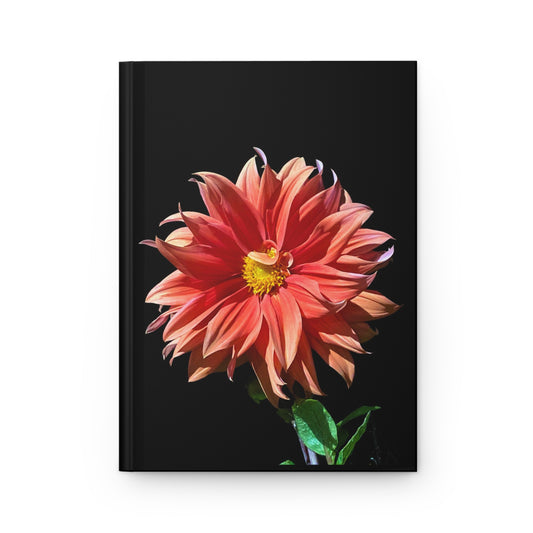 Hardcover Journal Matte Dahlia Flower