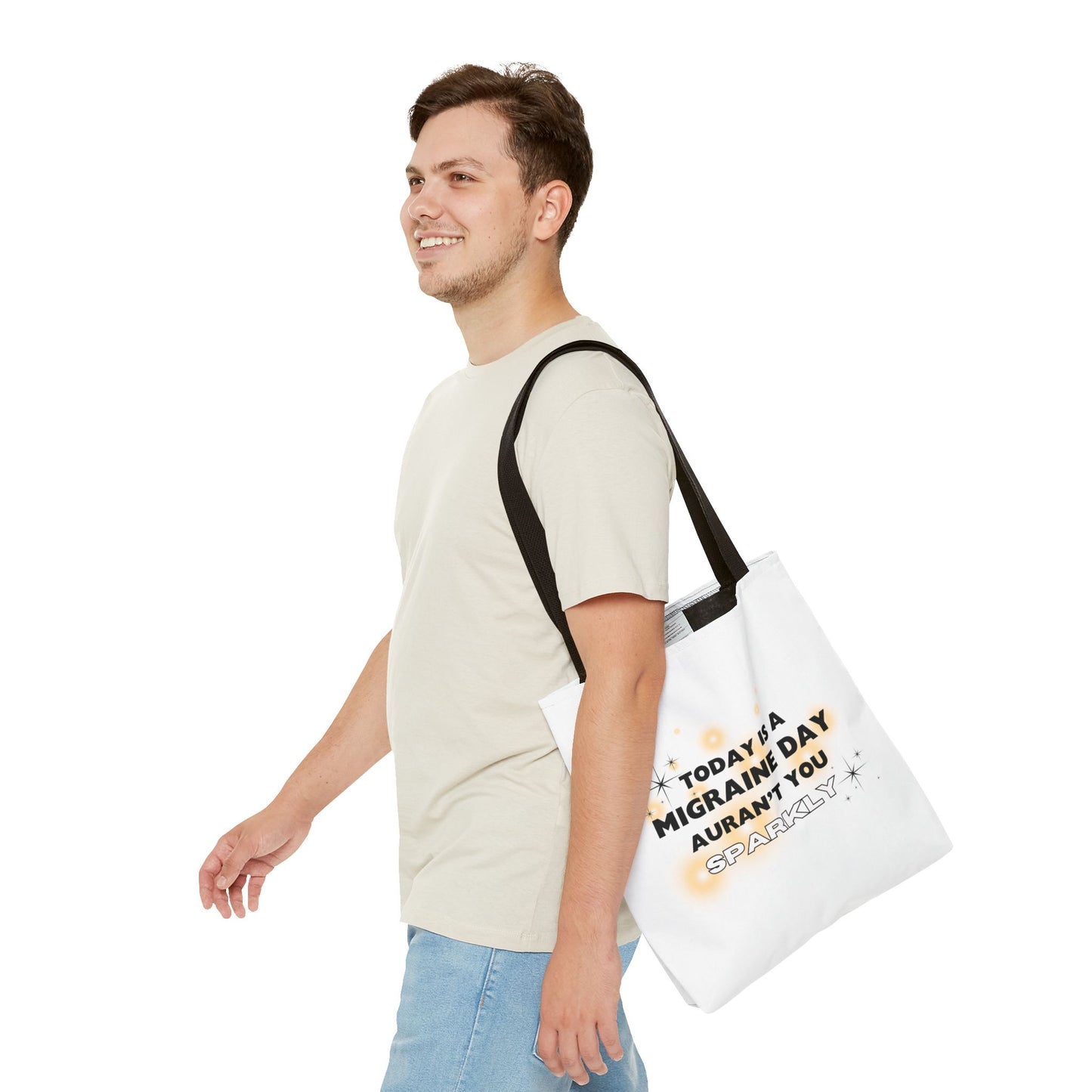 Unisex Migraine Day Invisible Illness Warrior Tote Bag