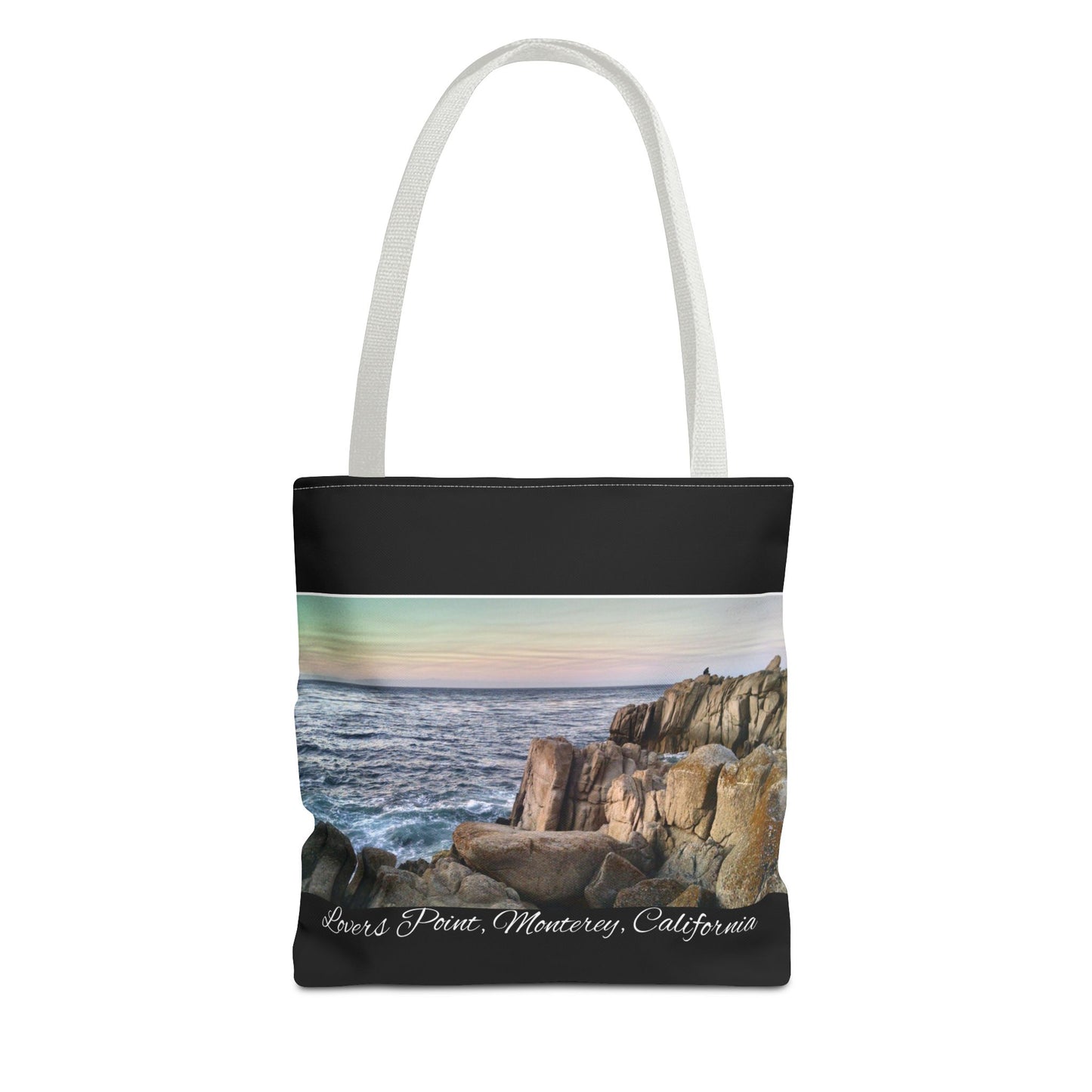 Unisex Travel Tote Bag Monterey California Scenic View Lovers Point Bay Area Keepsake Tote Bag Ocean View Nature Inspired Travel Gift Idea