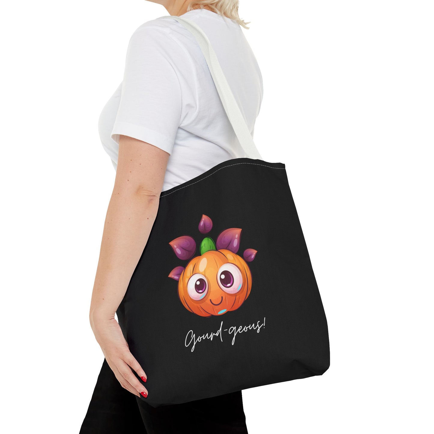 Cute Halloween Pumpkin Tote Spooky Season Tote Trick or Treating Candy Fall Themed Reusable Lunch Tote